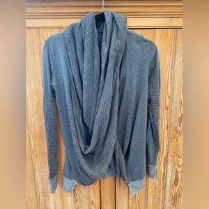 ** SOLD ** BKE Wrap cowl neck sweater, size M